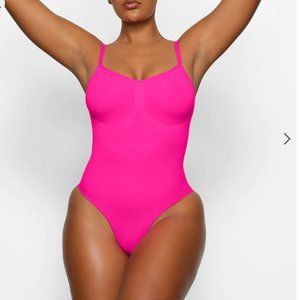 Skims Flamingo (hot pink) sculpting bodysuit